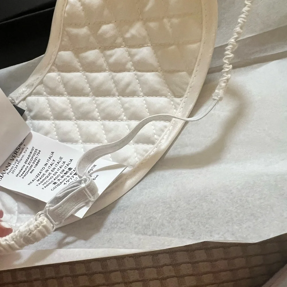 Versace Medusa Gold and White Sleep Mask